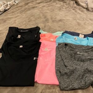Under armor V-neck T-shirts several colors size large